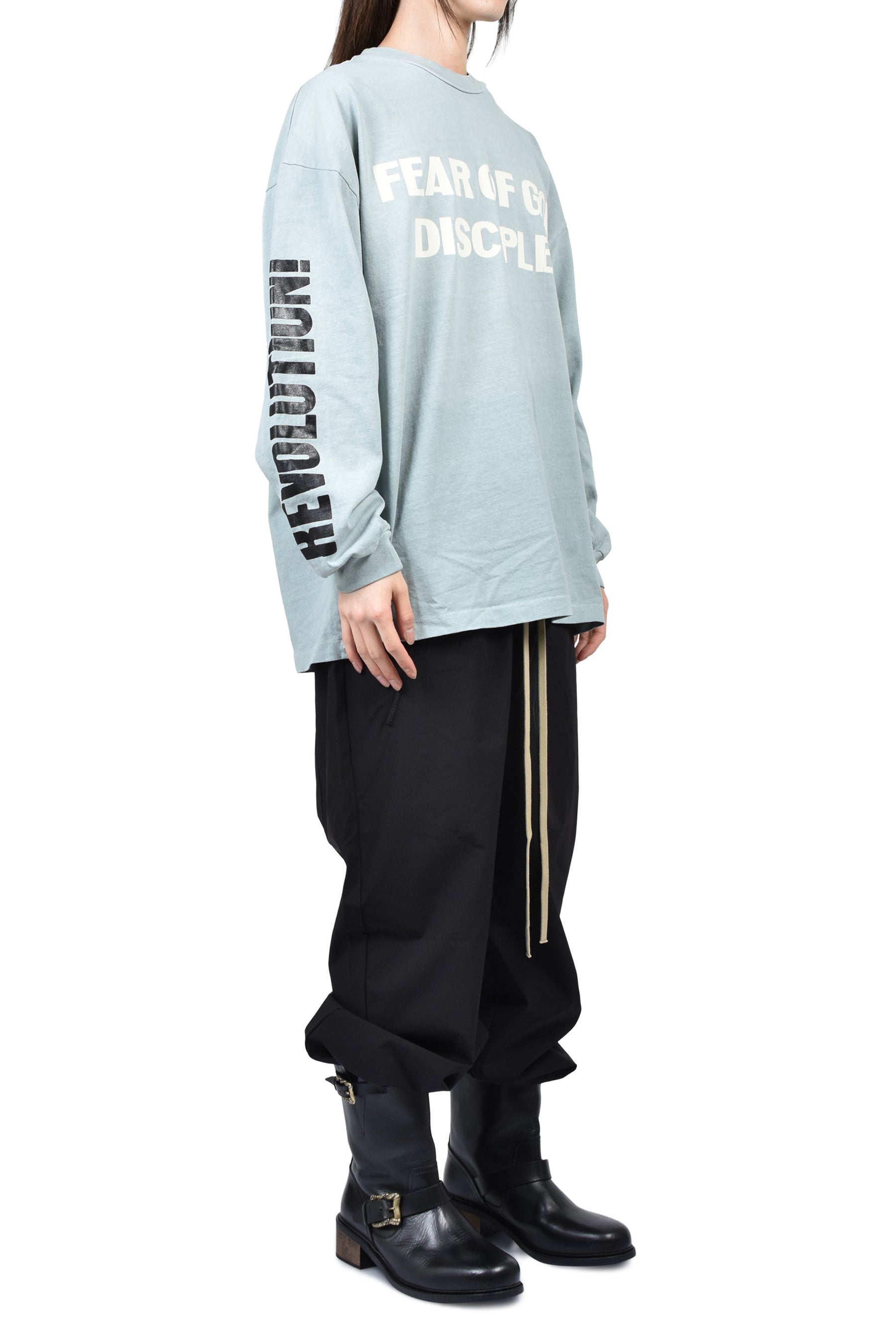 RELAXED LS "DISCIPLE" TEE / FLINT