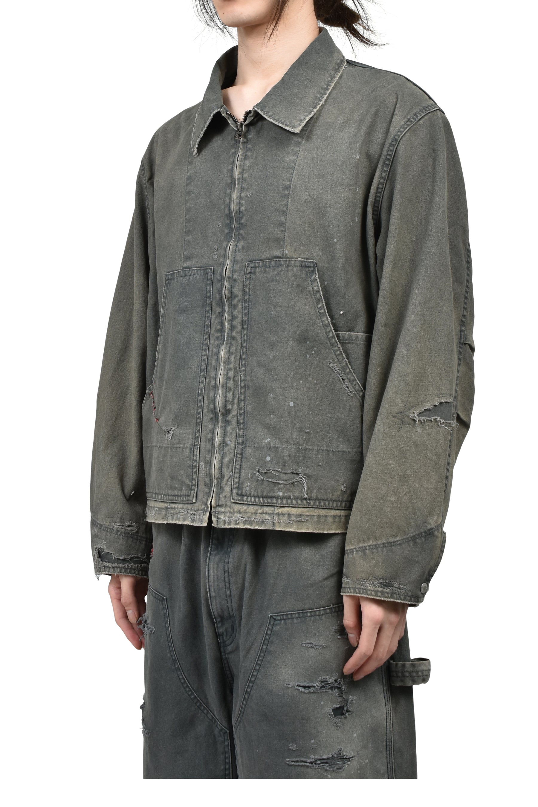 REMAKED DETROIT DUCK JACKET / BLK