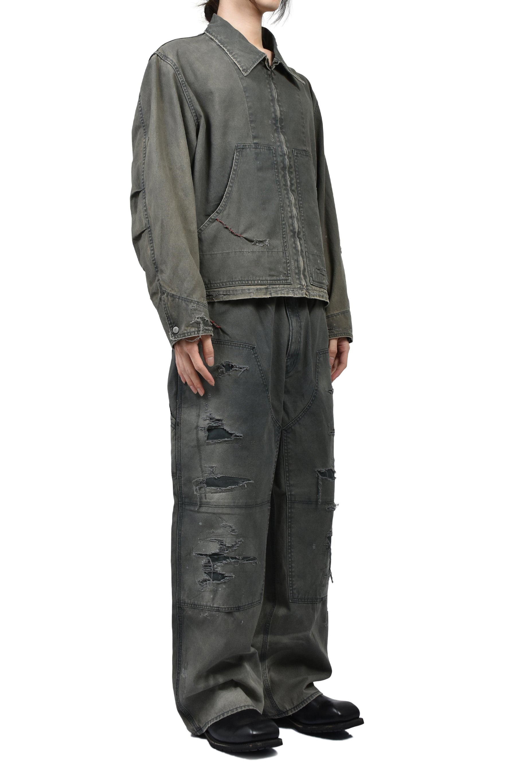 REMAKED DETROIT DUCK JACKET / BLK