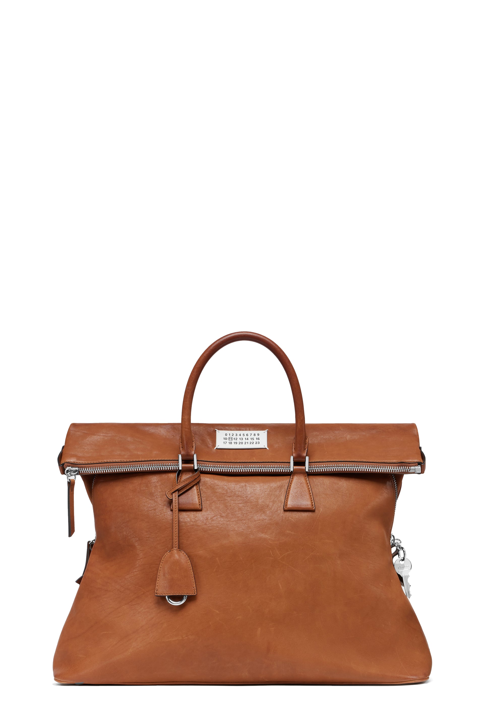 さ*わ様 希少Maison Margiela メゾンマルジェラシワ加工レザーバッ Maison Margiela メゾンマルジェラ FW255AC WASHED LEATHER XL / BRW