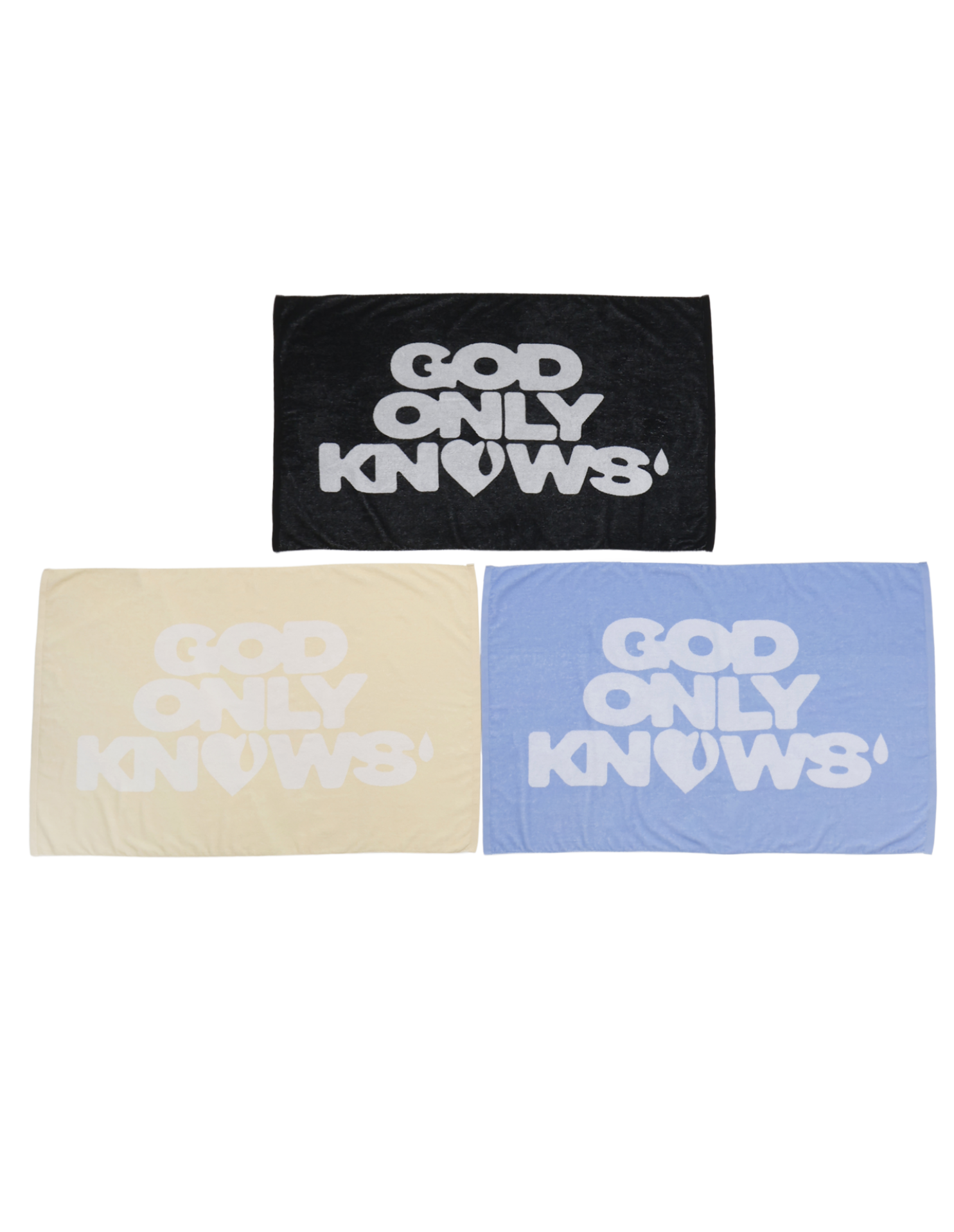 SIGNATURE LOGO BEACH TOWEL / BLK