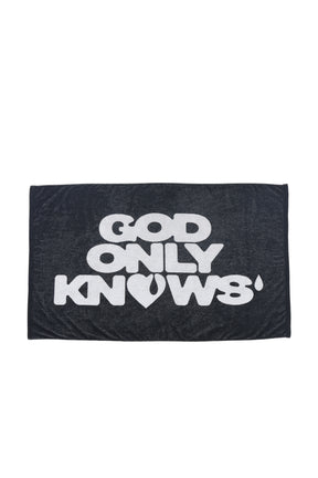 SIGNATURE LOGO BEACH TOWEL / BLK
