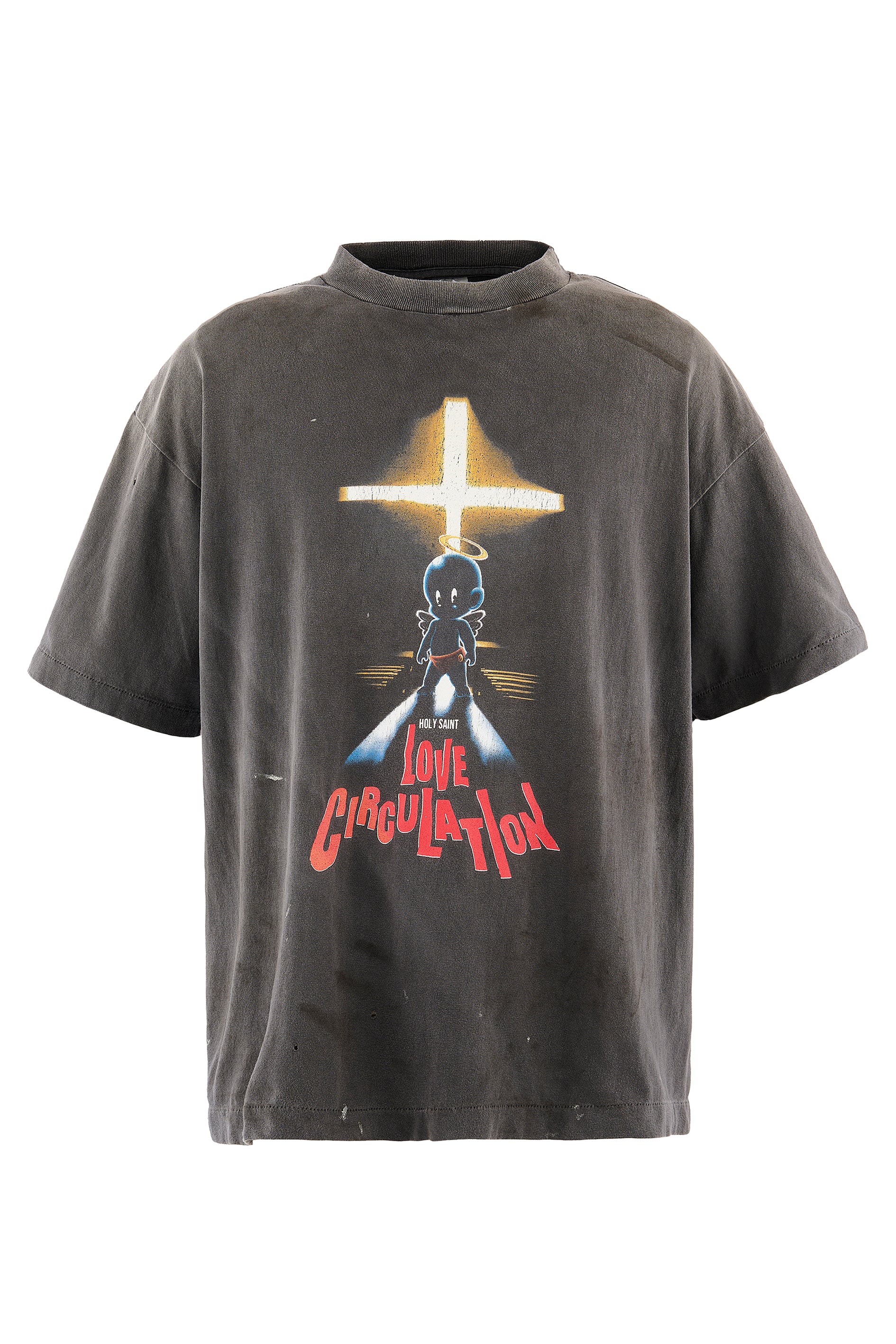 SS T-SHIRT/LOVE CICULATION / BLK