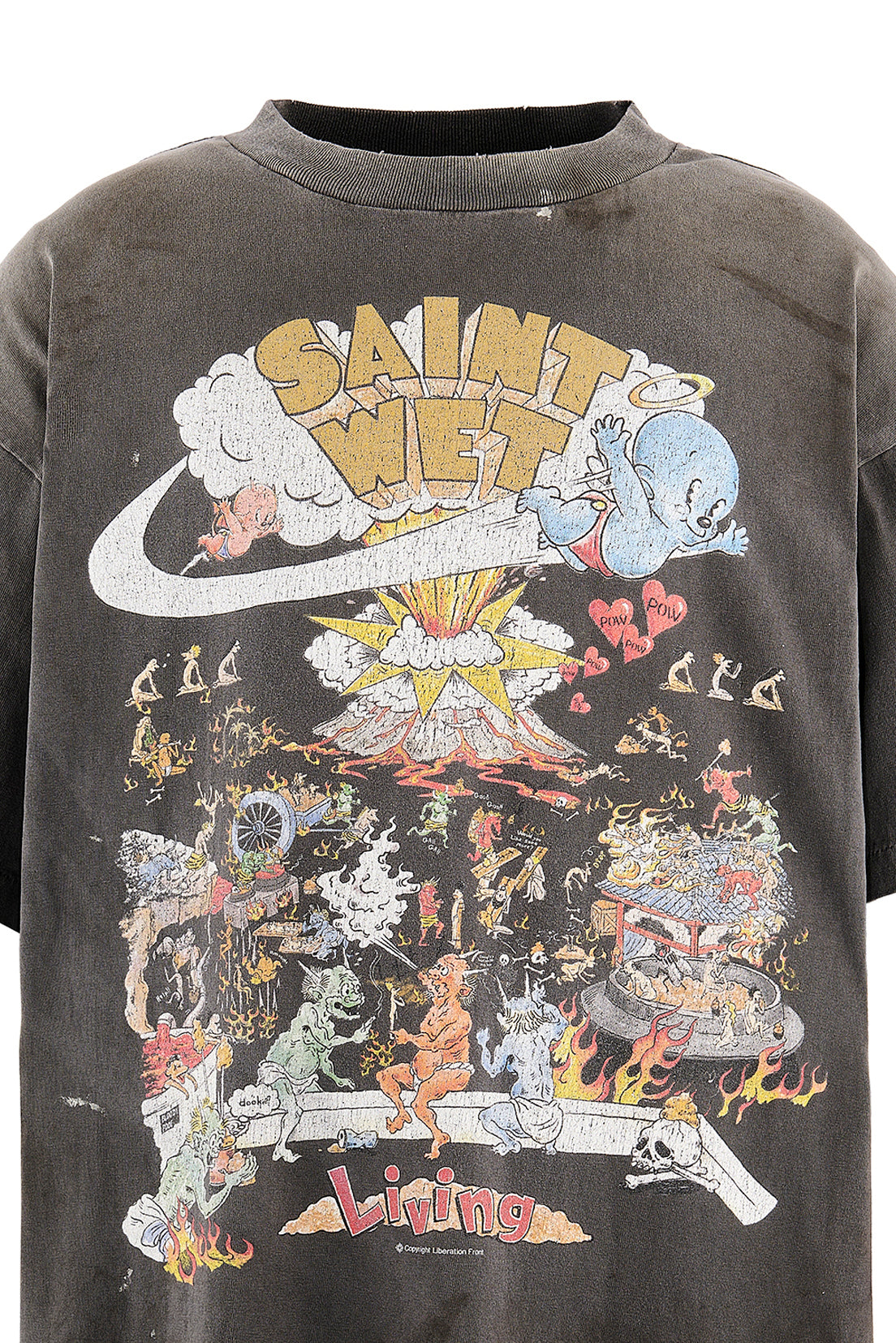 SS T-SHIRT/LIVING / BLK