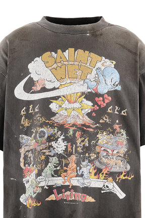 SS T-SHIRT/LIVING / BLK