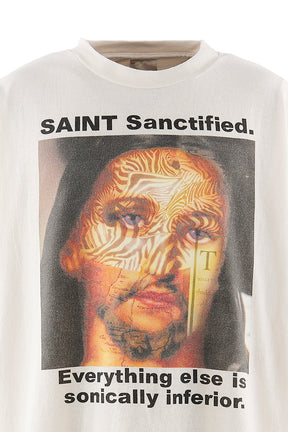 SS T-SHIRT/SANCTIFIED / WHT