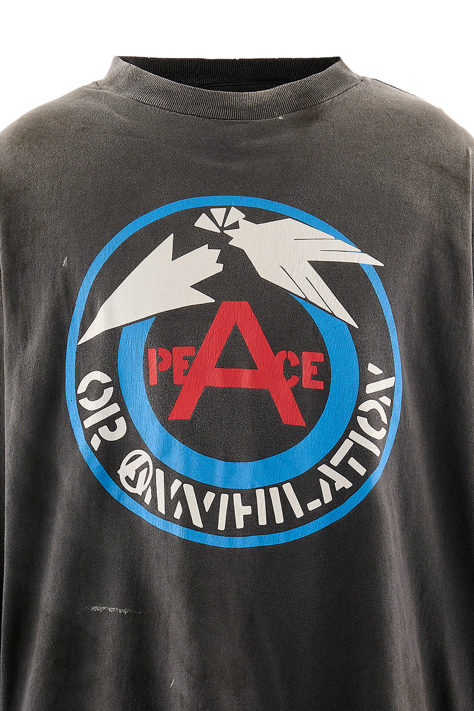 LS T-SHIRT/PEACE / BLK