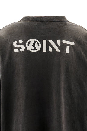 LS T-SHIRT/PEACE / BLK