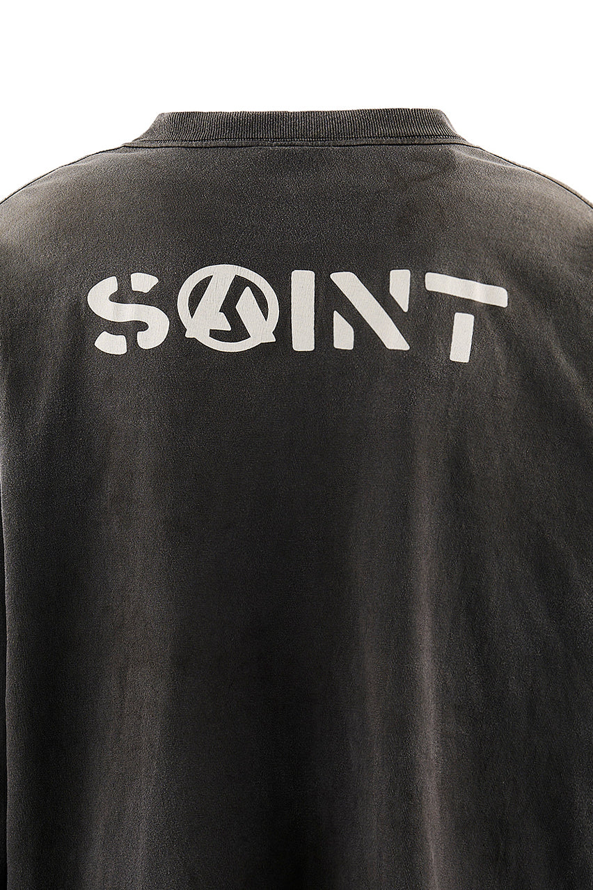 LS T-SHIRT/PEACE / BLK