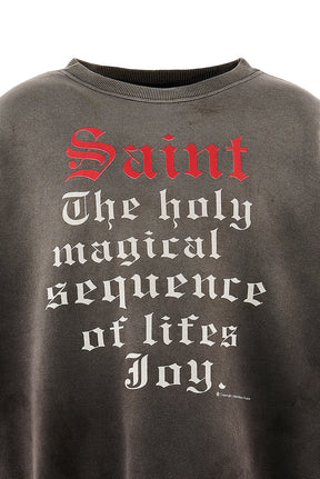 CREW NECK SWEAT/SAINT / BLK