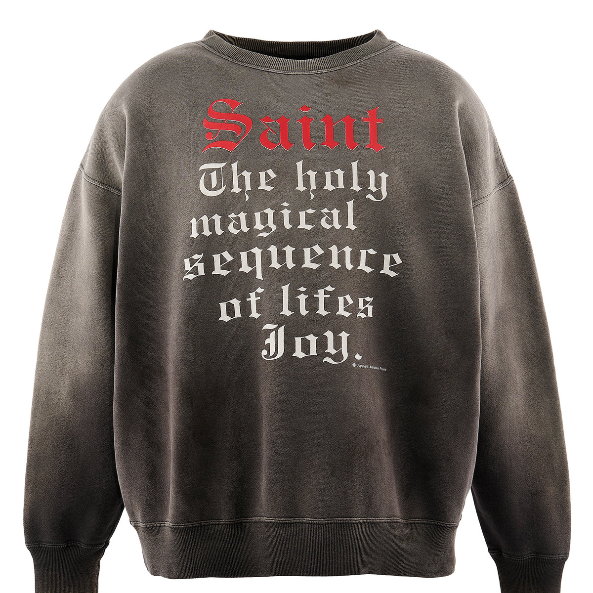 SAINT Mxxxxxx セントマイケル FW26 7th CREW NECK SWEAT/SAINT / BLK