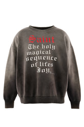 CREW NECK SWEAT/SAINT / BLK
