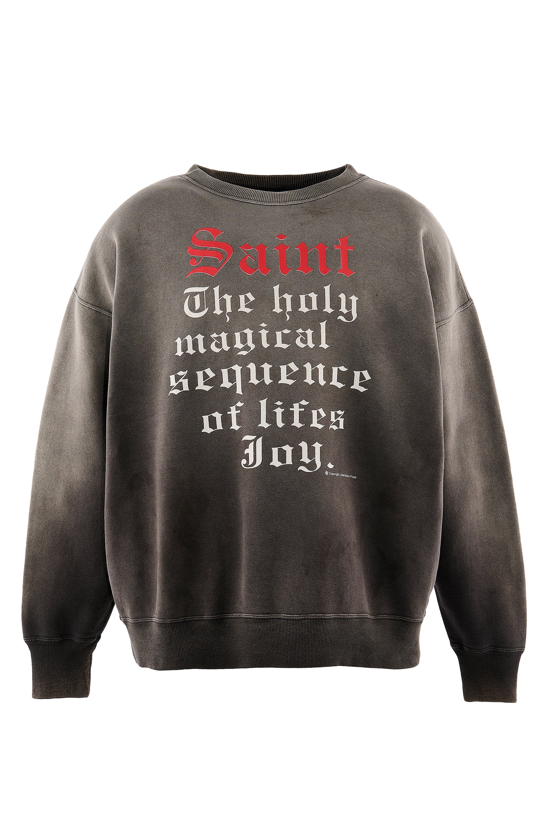 CREW NECK SWEAT/SAINT / BLK