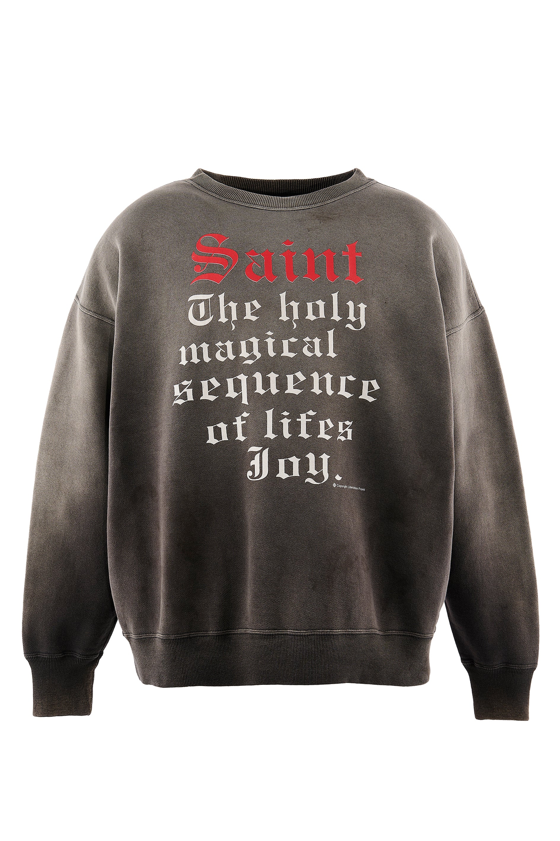 CREW NECK SWEAT/SAINT / BLK