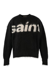 MOHAIR CREW KNIT/SAINT / BLK