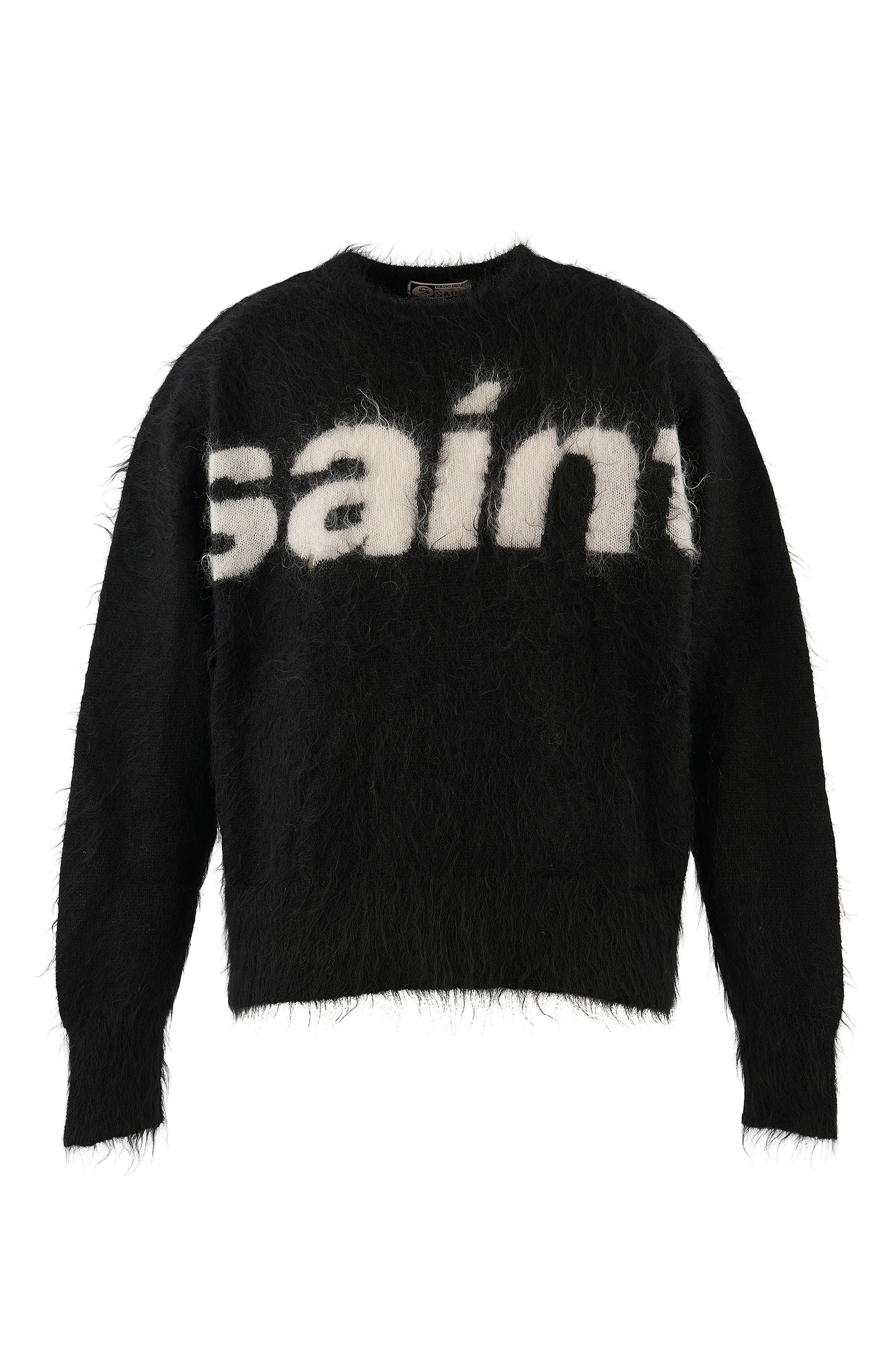 MOHAIR CREW KNIT/SAINT / BLK