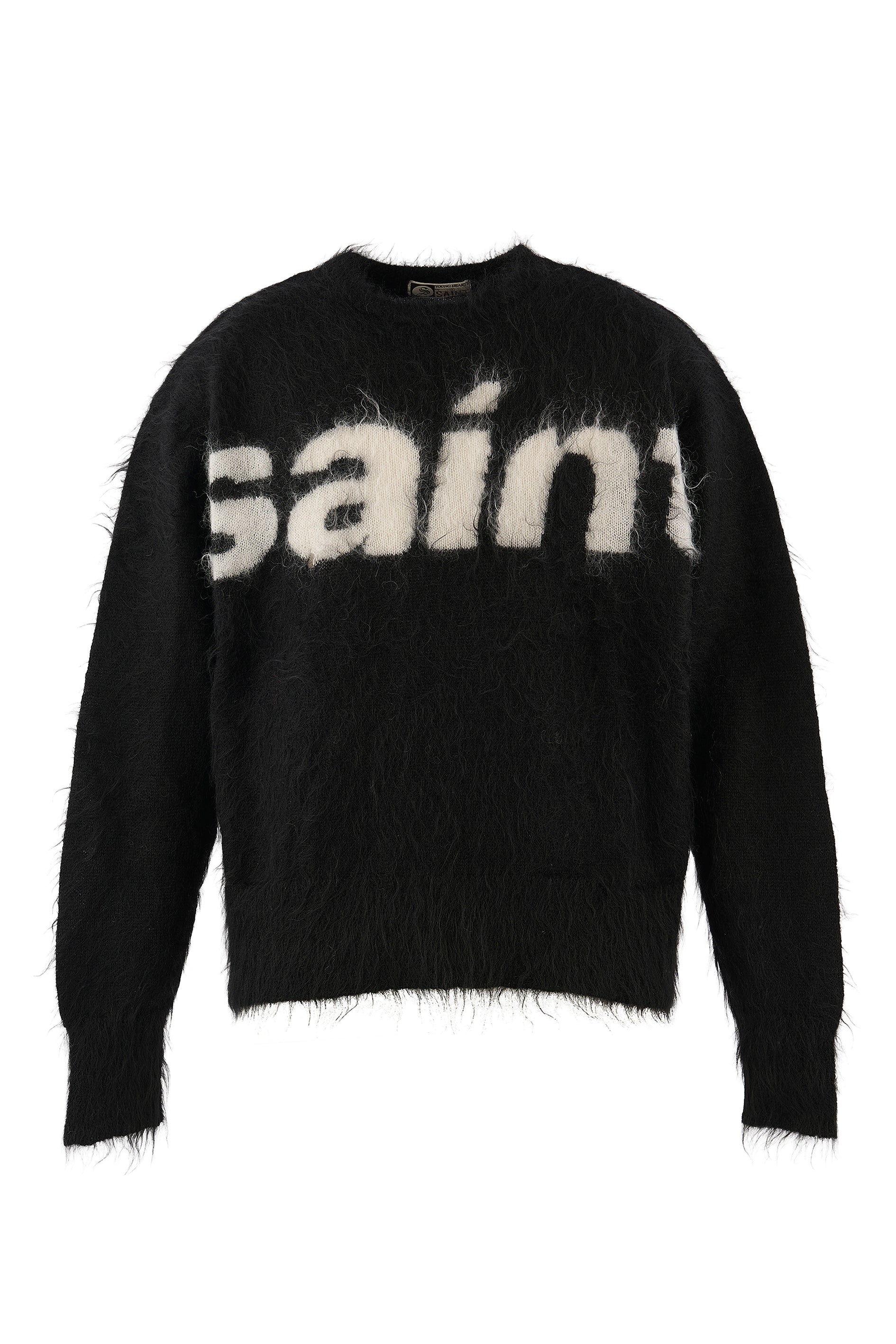 MOHAIR CREW KNIT/SAINT / BLK