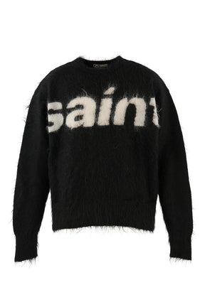MOHAIR CREW KNIT/SAINT / BLK