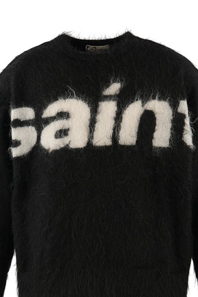 MOHAIR CREW KNIT/SAINT / BLK
