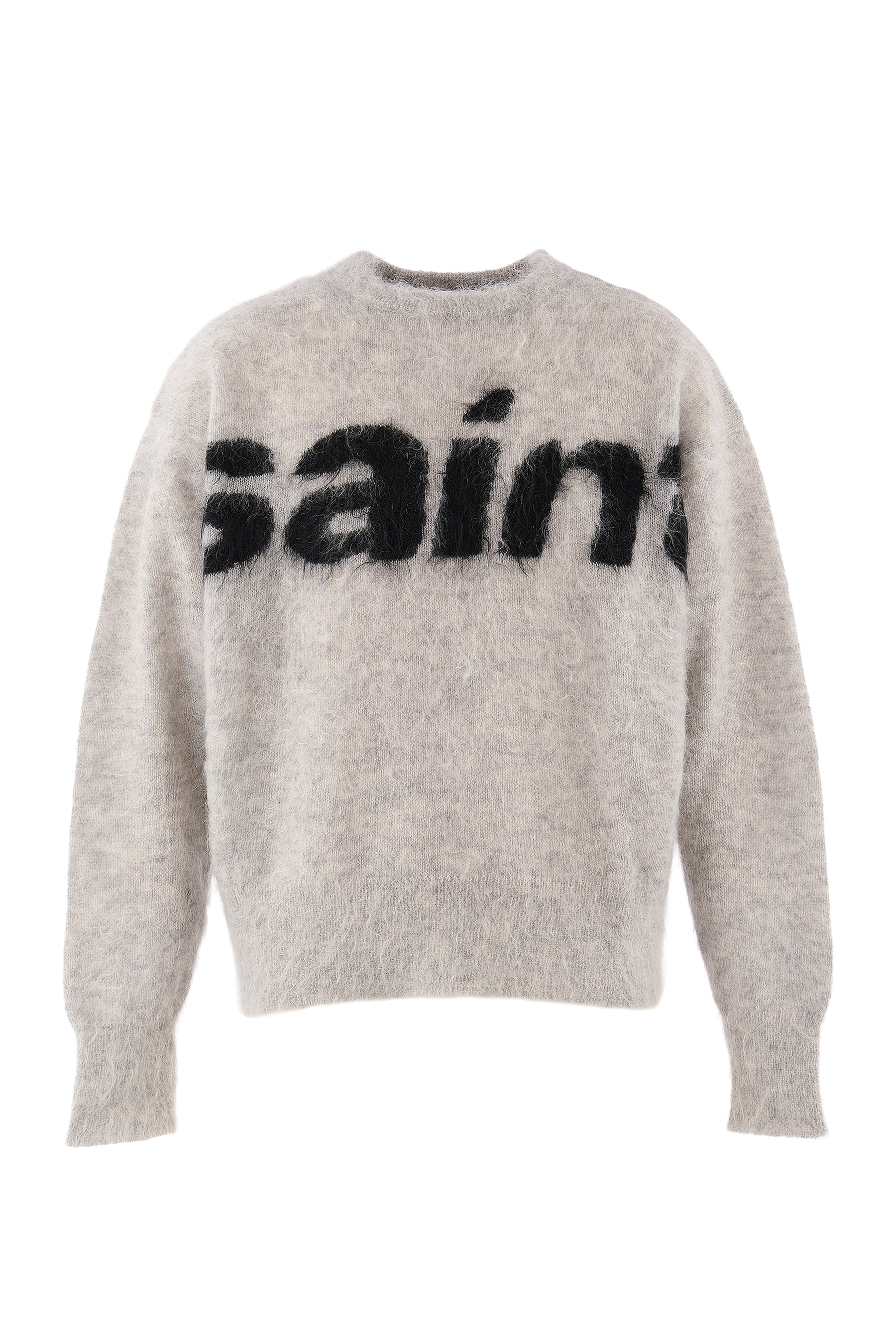 MOHAIR CREW KNIT/SAINT / GRY