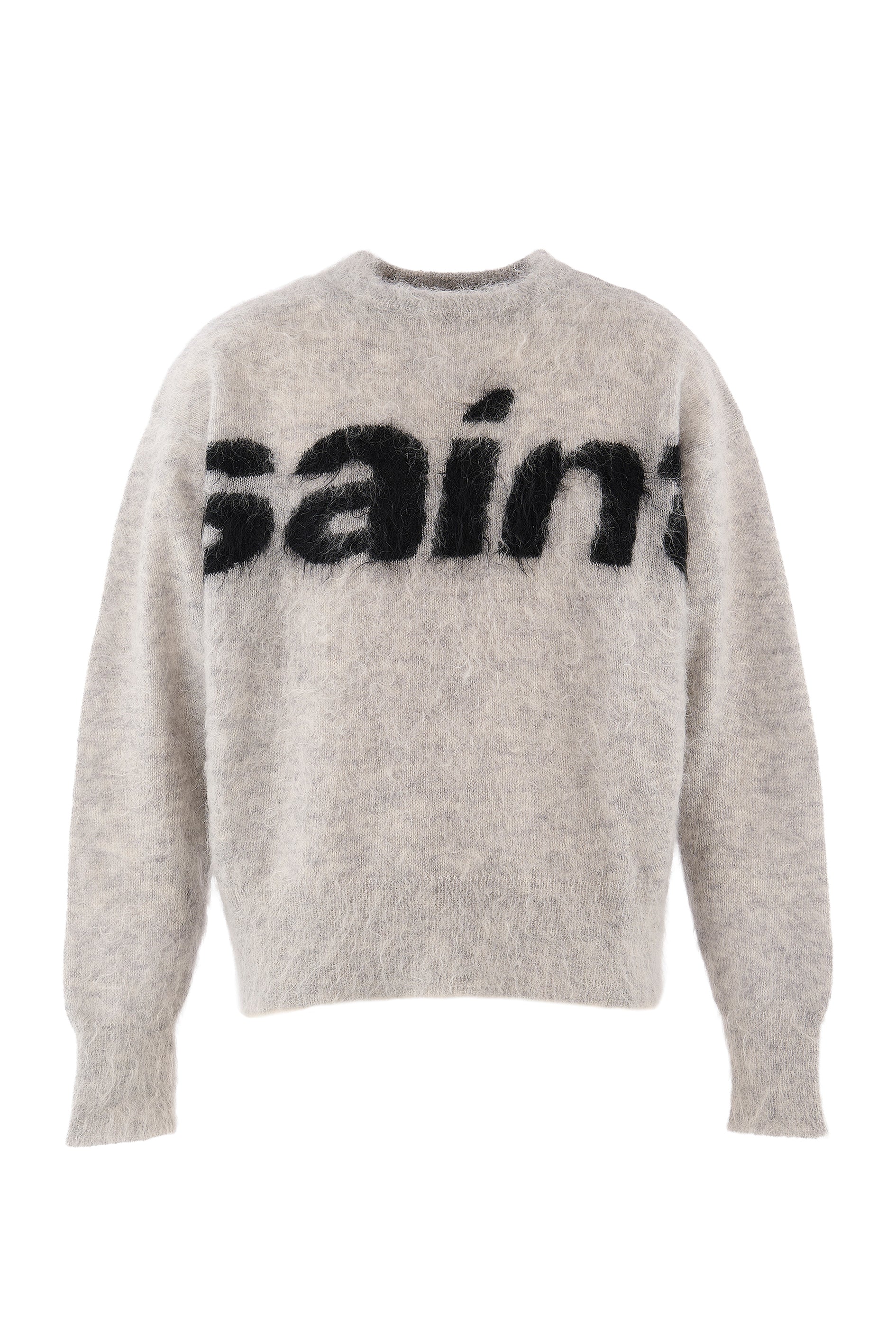 MOHAIR CREW KNIT/SAINT / GRY