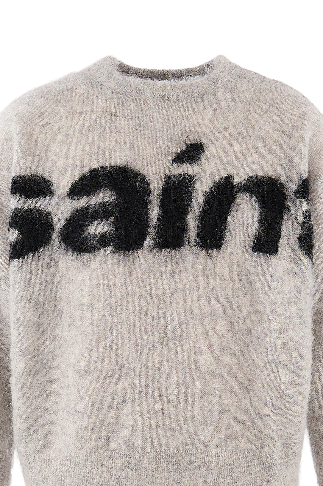 MOHAIR CREW KNIT/SAINT / GRY
