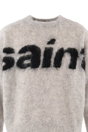 MOHAIR CREW KNIT/SAINT / GRY