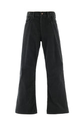 CORDUROY FLARE  PANTS / BLK