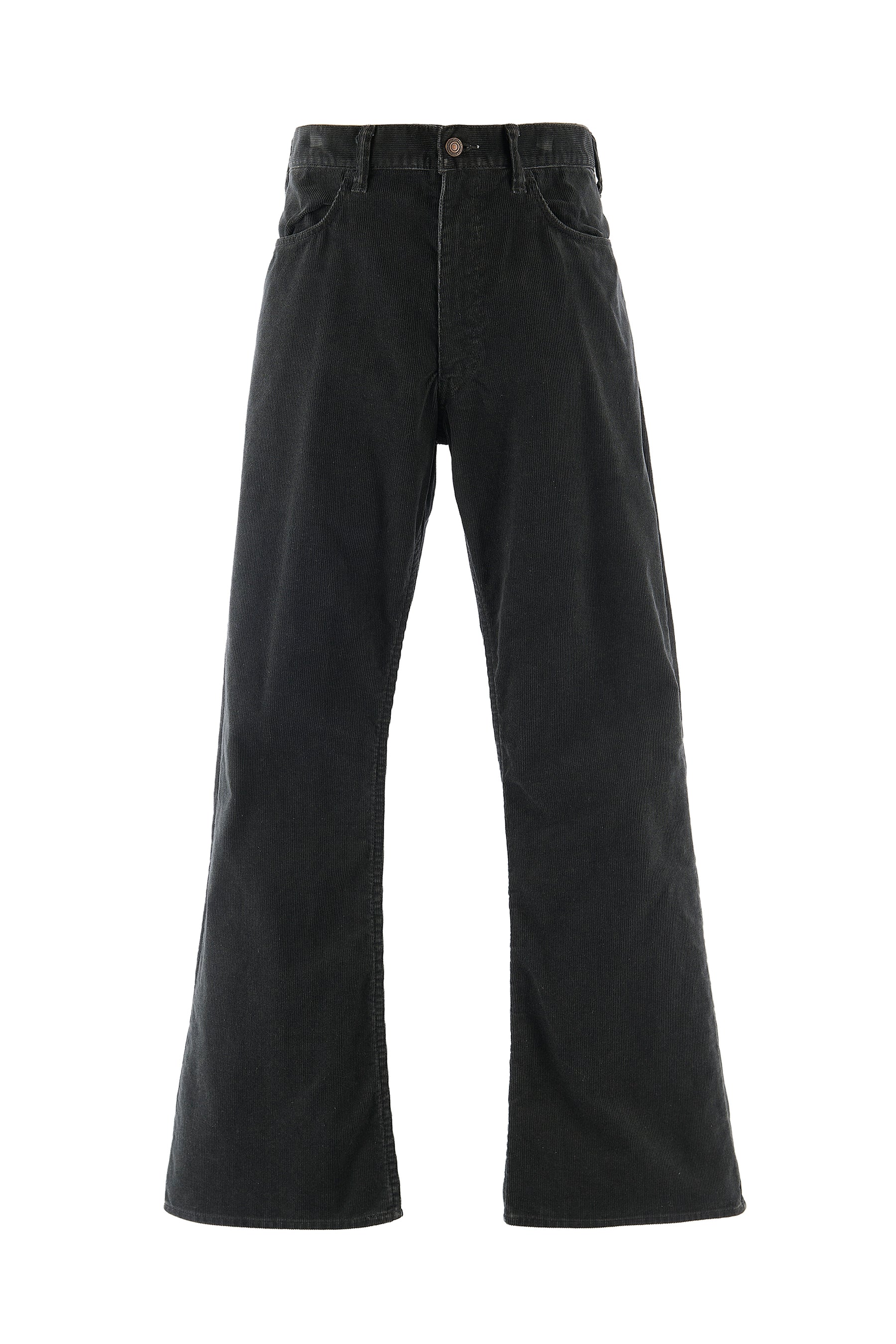 CORDUROY FLARE  PANTS / BLK