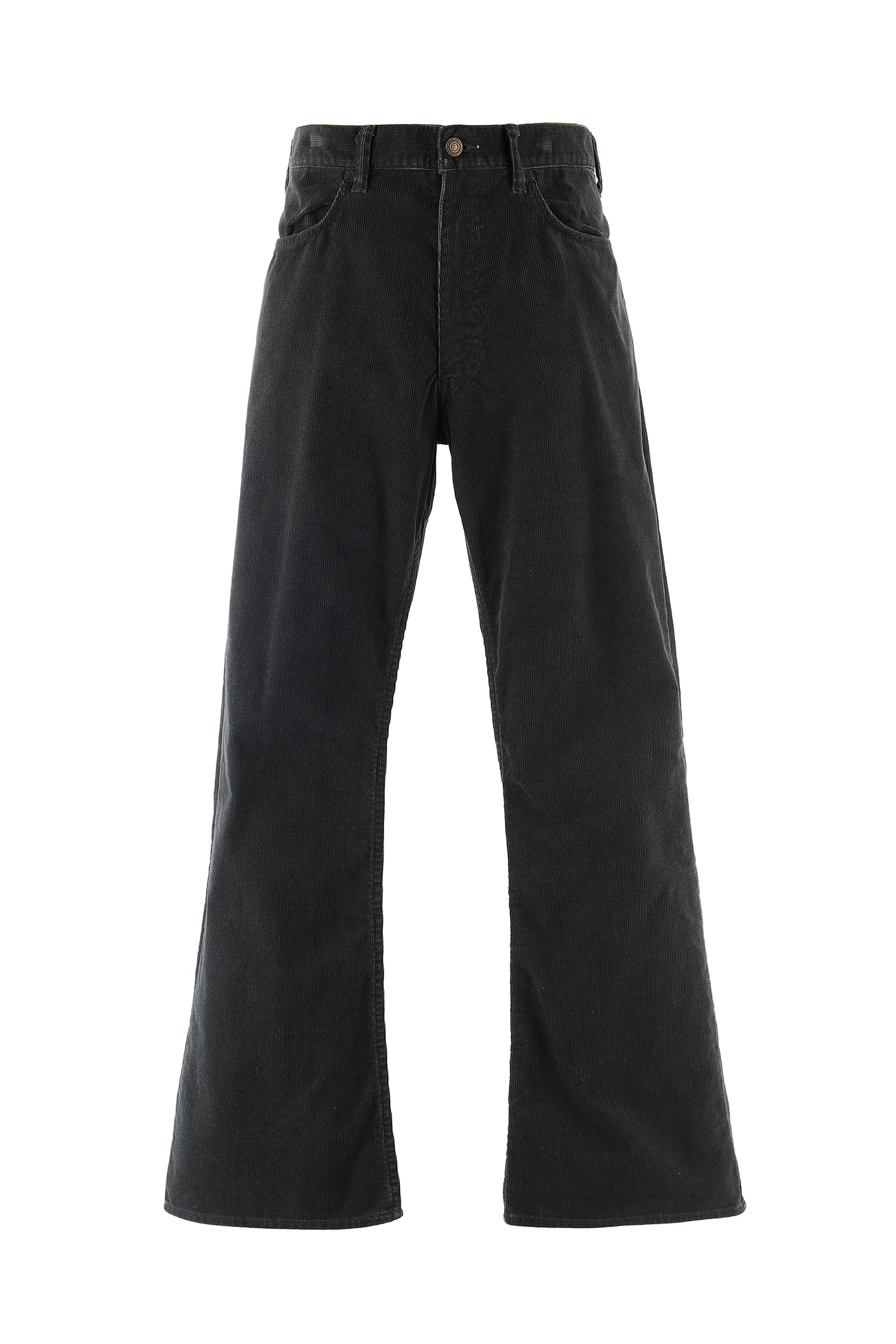CORDUROY FLARE  PANTS / BLK