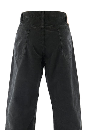 CORDUROY FLARE  PANTS / BLK