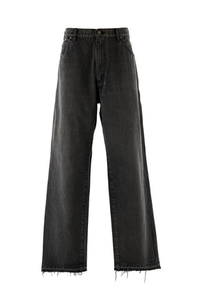 DENIM PAINTER PANTS / BLK