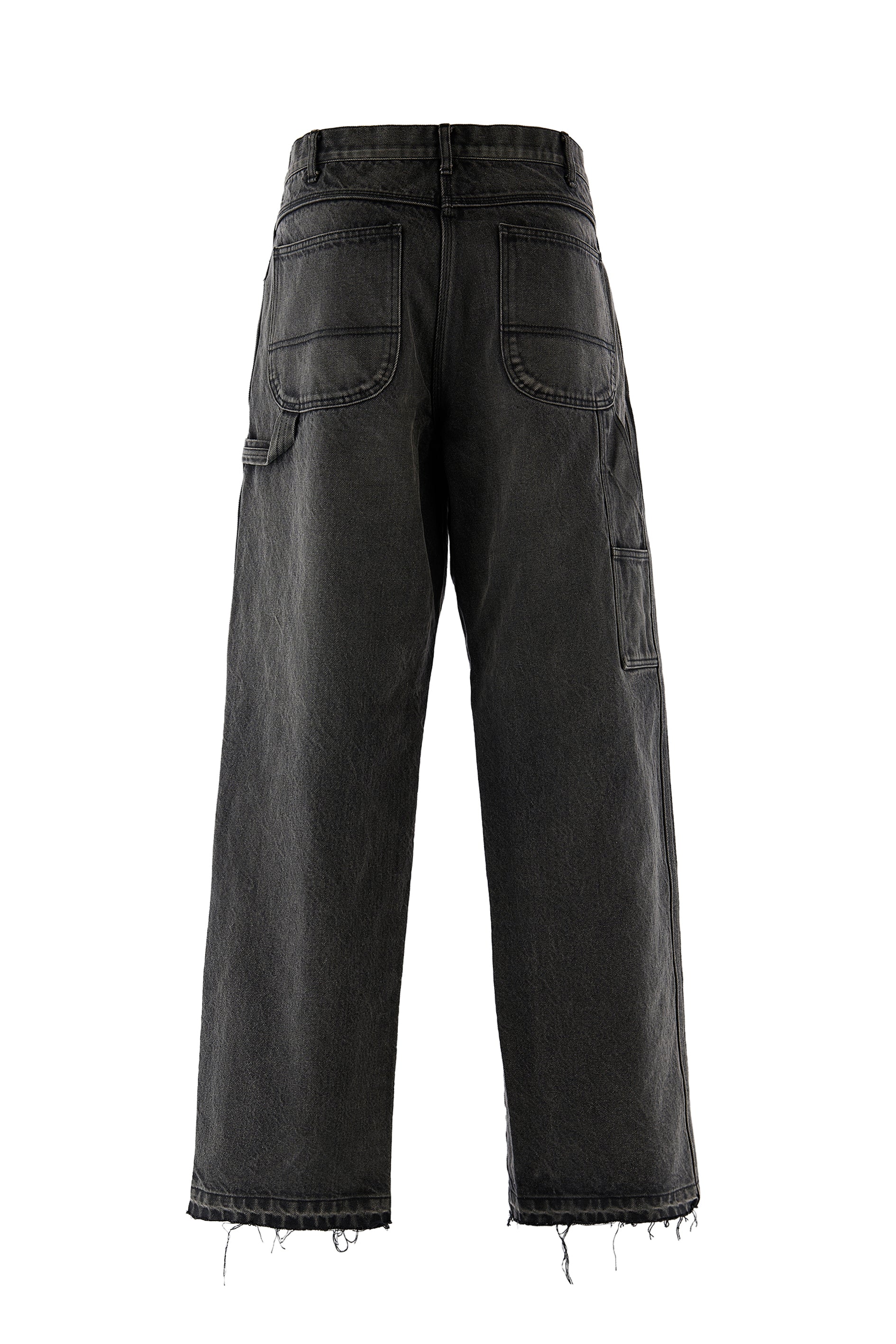 DENIM PAINTER PANTS / BLK