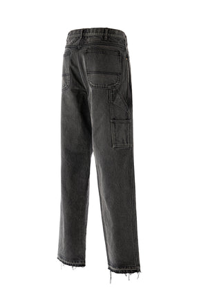 DENIM PAINTER PANTS / BLK