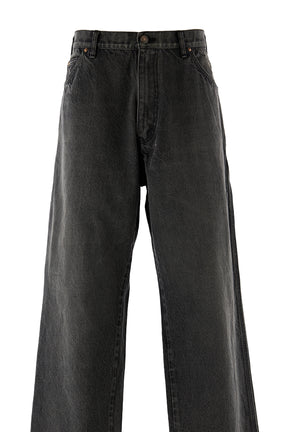 DENIM PAINTER PANTS / BLK