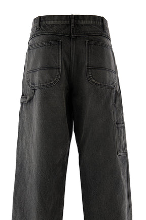 DENIM PAINTER PANTS / BLK