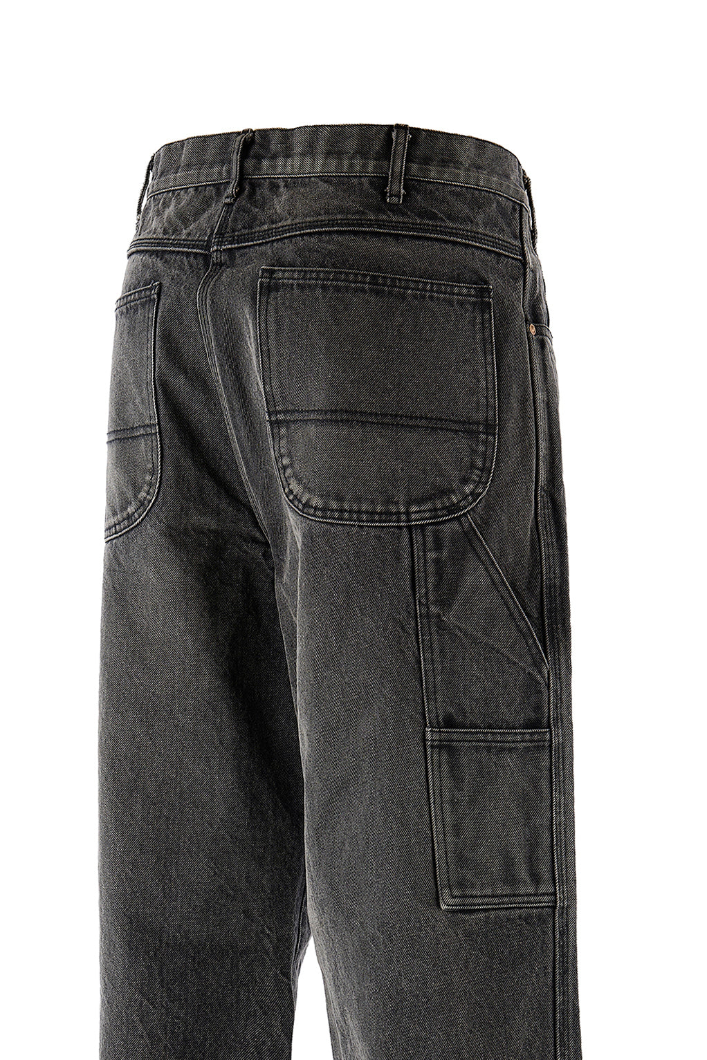 DENIM PAINTER PANTS / BLK