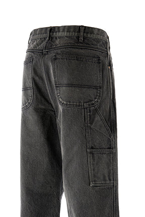 DENIM PAINTER PANTS / BLK