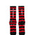 SOCKS/BORDER / BLK/RED