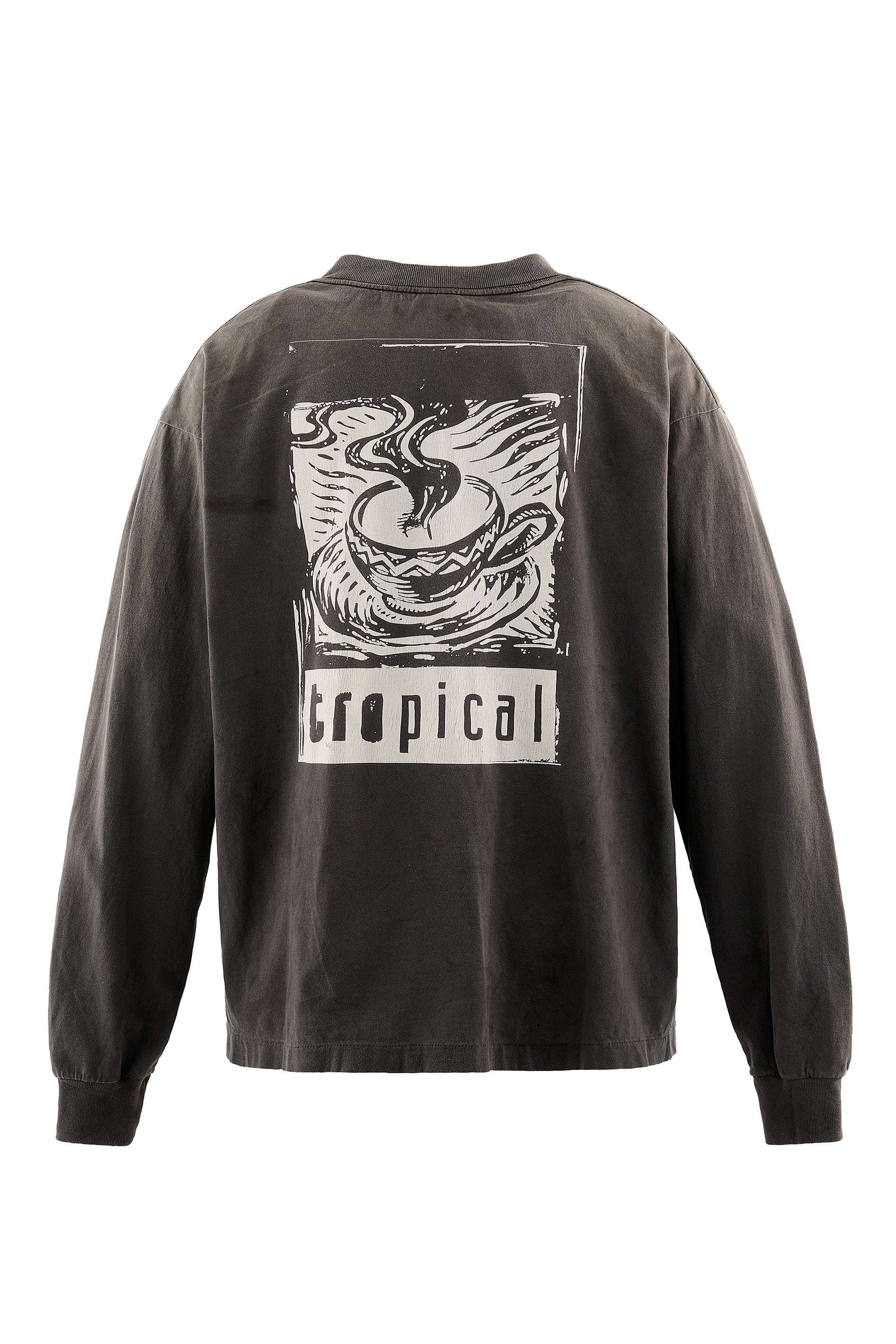 TC_LS T-SHIRT/COFFEE / BLK