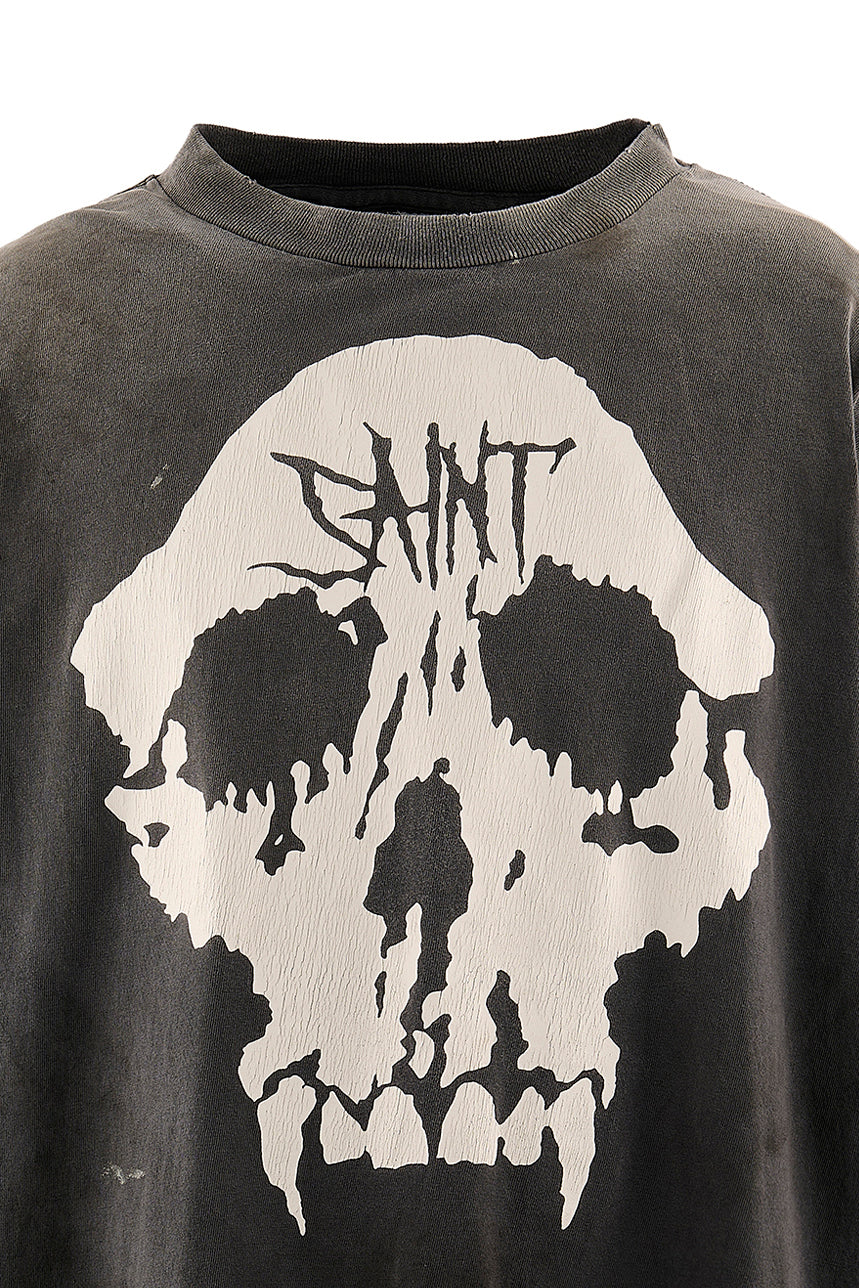 BAPE_LS T-SHIRT/SKULL / BLK