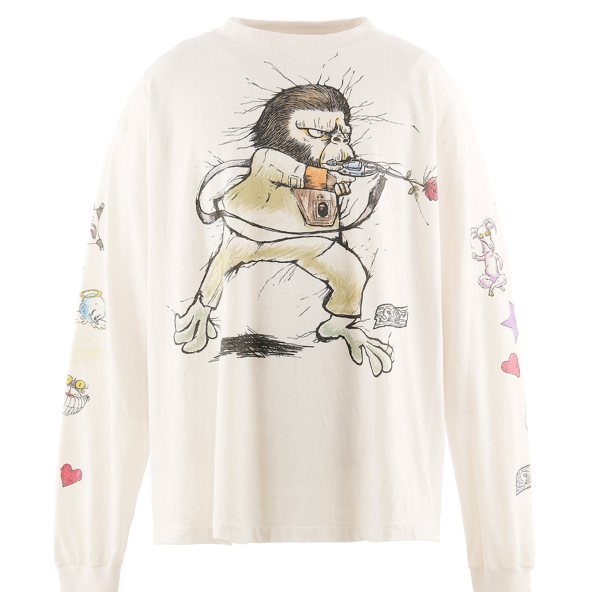 【サイズS】Earl Skateboards Tシャツ ホワイト spike SAINT Mxxxxxx × BAPE® セントマイケル ア ベイジング エイプ