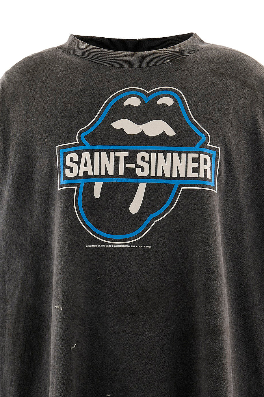 TRS_LS T-SHIRT/FIRE / BLK