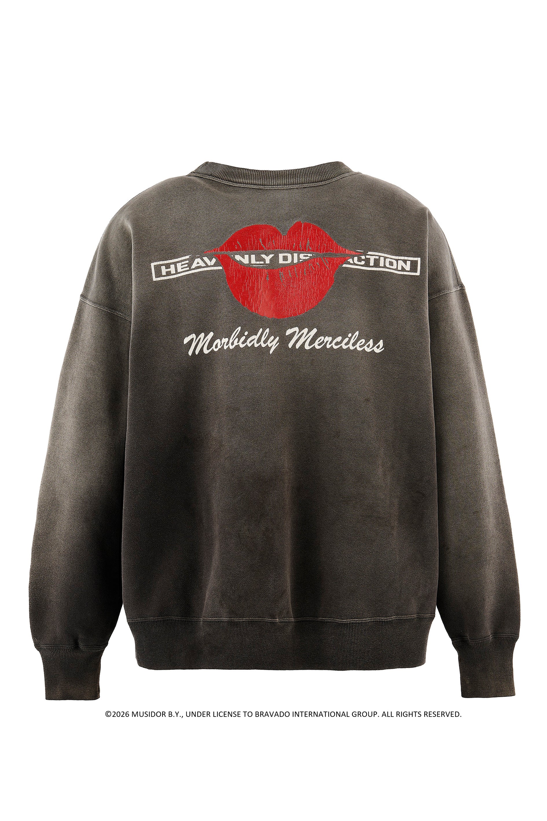 TRS_CRW N SWEAT/LIPS&TOHGUE / BLK