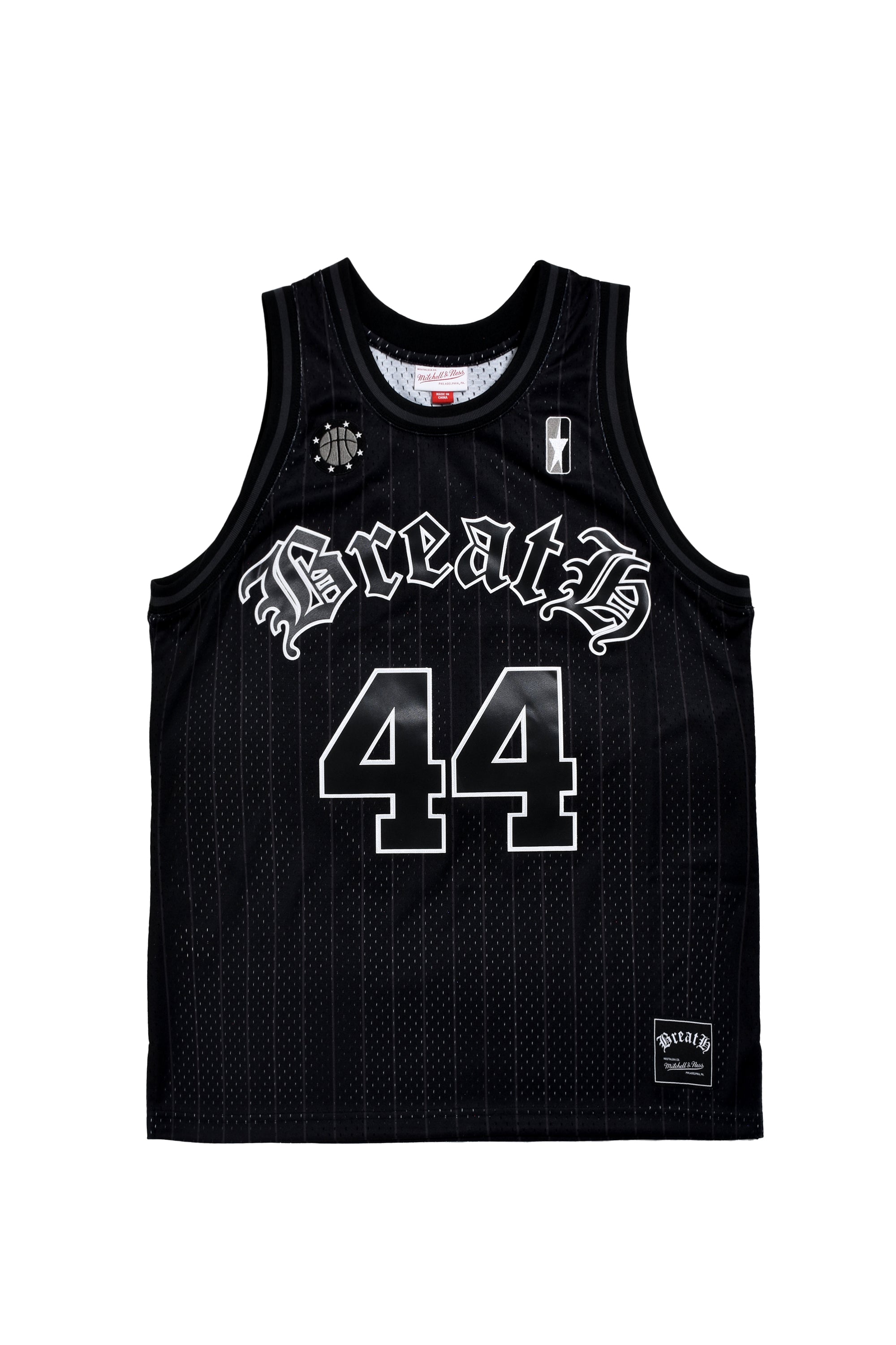 BREATH × Mitchell&Ness ブレス × ミッチェルアンドネス FW24 ノースリーブ「 BB GAME JERSEY / BLK -  NUBIAN