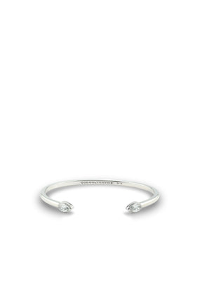 TEARDROP BANGLE / SILVER