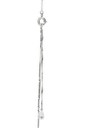 TEARDROP SKIN NECKLACE / SIL