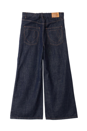TEAR HEART PRINT DENIM PANTS / IND