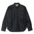 TEAR HEART PRINT DENIM SHIRT / BLK
