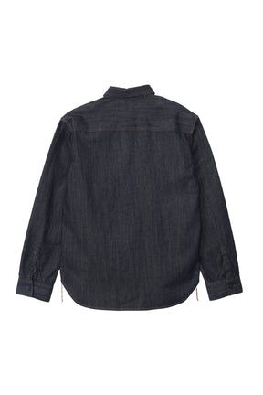 TEAR HEART PRINT DENIM SHIRT / IND
